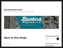 Tablet Screenshot of bluebirdmercantile.com